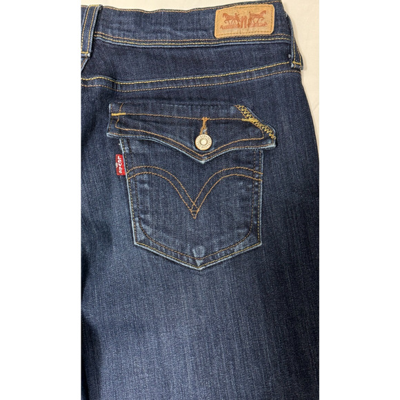 Womens Levis 515 Boot Cut 30 x 32 Jeans Medium Wash Stretch Denim Size 8‎ - Picture 11 of 11